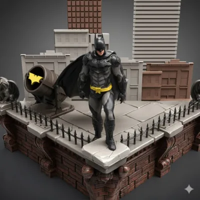Batman Gotham’s skyline Diorama