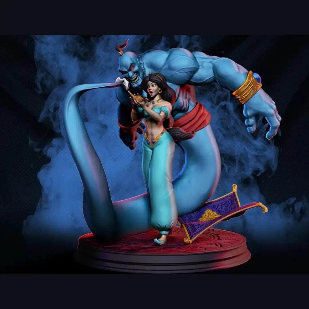 4 Princess Jasmine & Genie – Aladdin - Image 1