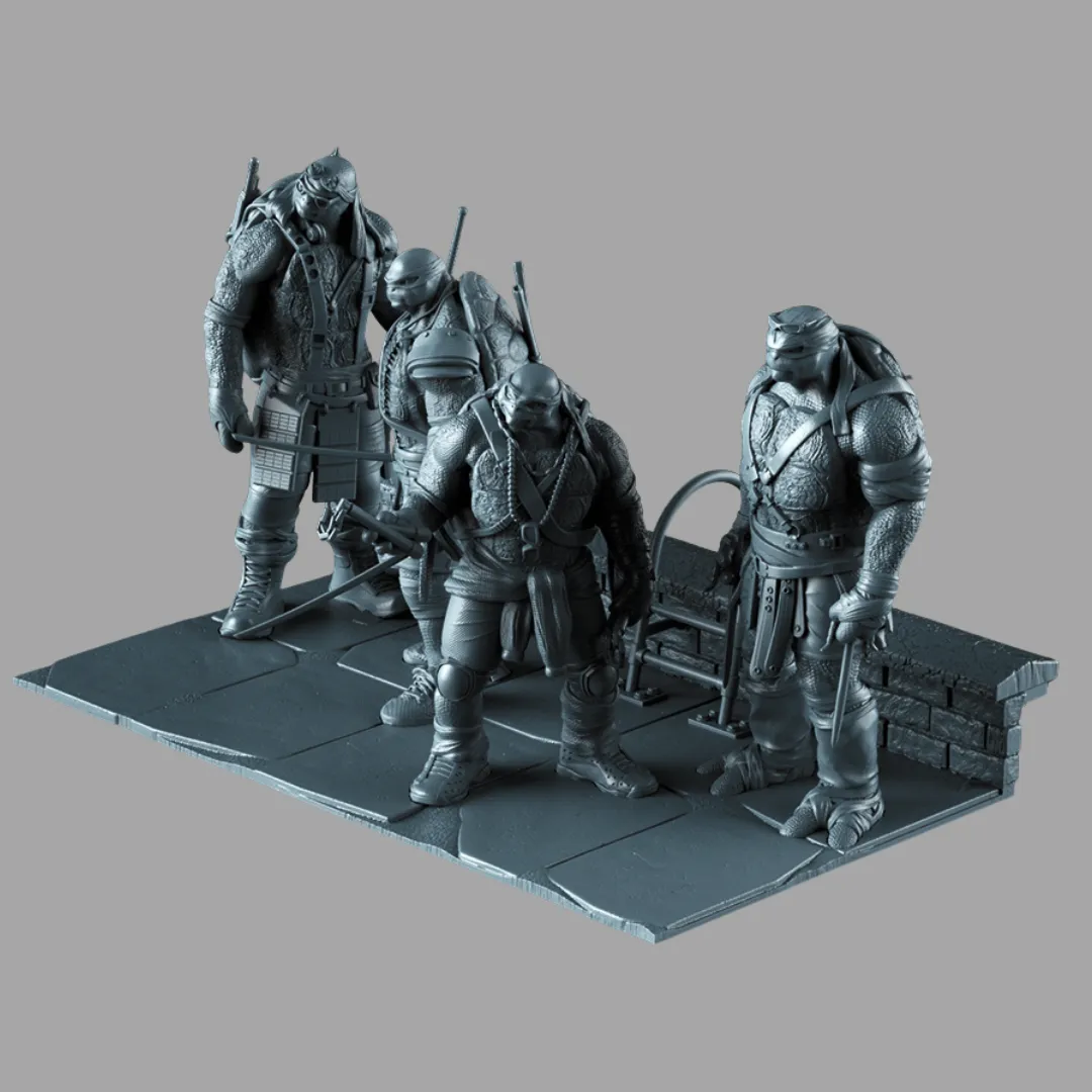 6 copy Teenage Mutant Ninja Turtles Diorama - Image 1