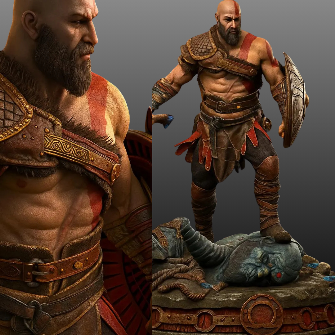 Kratos God Of War II-1 Kratos vs Troll – God of War II - Image 1