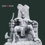 Kratos on Throne– God of War - Blades of Chaos - Image 2