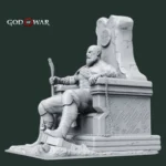 Kratos on Throne– God of War - Blades of Chaos - Image 3