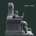 Kratos on Throne– God of War - Blades of Chaos - Image 4