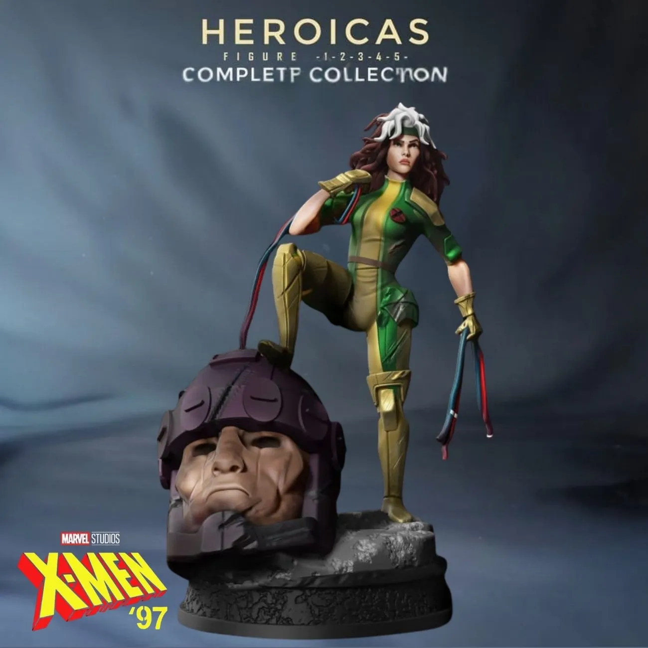 Rogue Pose 2- HEROICAS - Updates - Mega Pack-col Rogue (Heroicas Series – Figure #5) – X-Men 97 DC Comics - Image 1