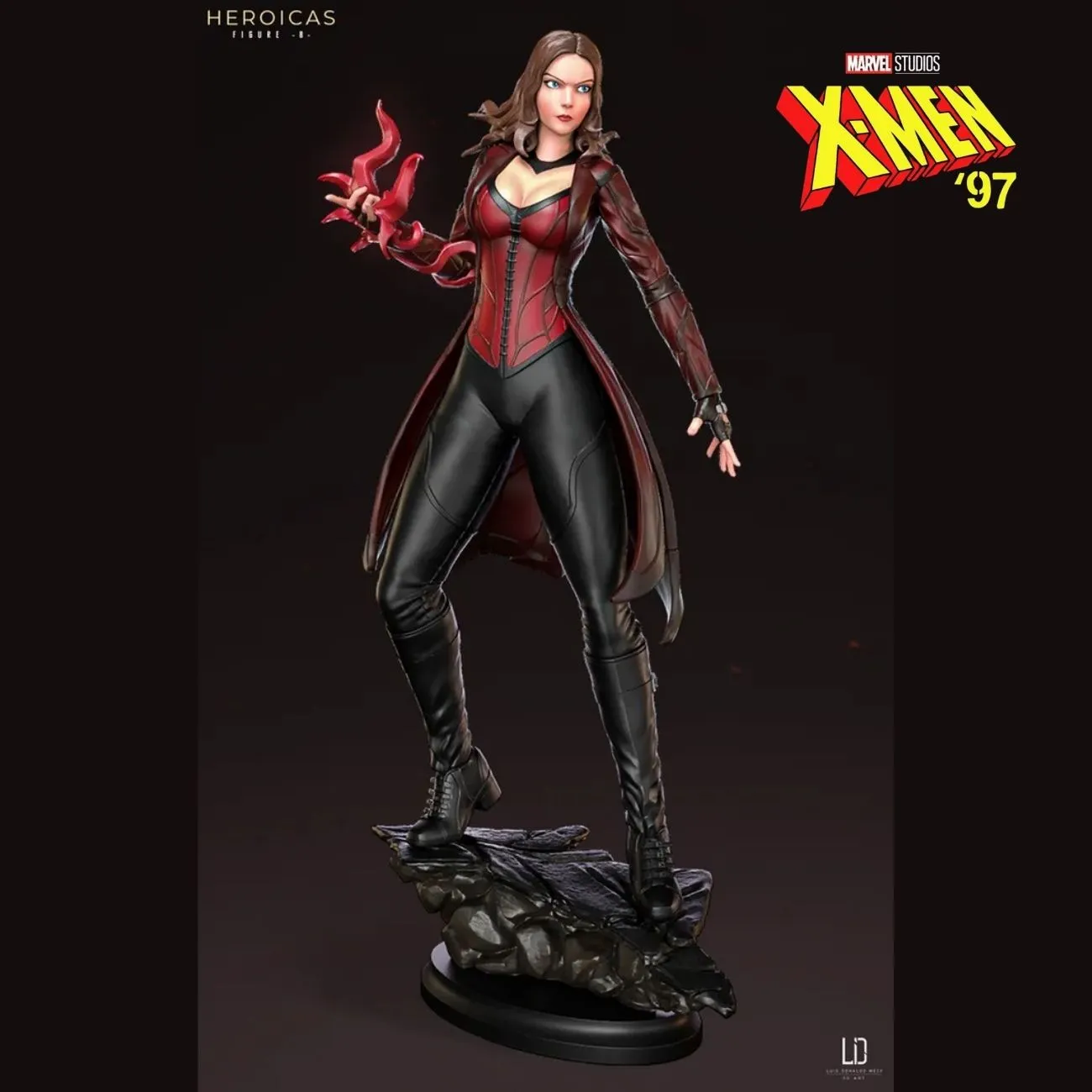 Scarlet Witch Pose 2- Heroicas - X-Men - Movies - Mega Pack-col Scarlet Witch Pose 1- Heroicas – X-Men 97 DC Comics - Image 1