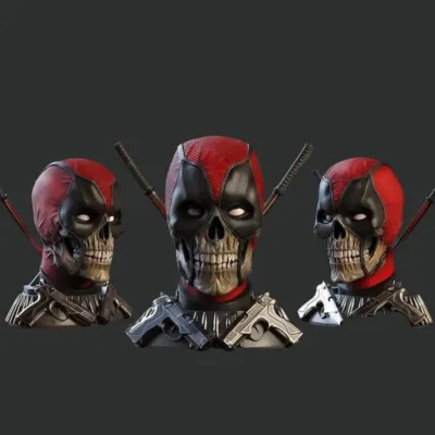 Deadpool Skull Bust Trio - Marvel