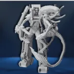 Marine in Power Loader vs Xenomorph Battle Base Diorama - Aliens - Image 4