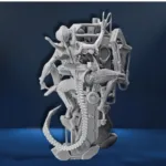 Marine in Power Loader vs Xenomorph Battle Base Diorama - Aliens - Image 5