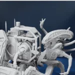 Marine in Power Loader vs Xenomorph Battle Base Diorama - Aliens - Image 7