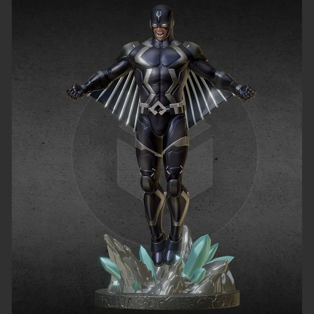 Black Bolt Super Hero - Marvel-Mega Pack69 Black Bolt - Avengers Extended - Marvel - Image 1