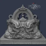 Black Panther King T’Challa on Throne - The Wakanda River - Image 3