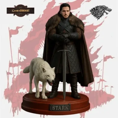 Jon Snow & Ghost – House Stark - Games of Thrones