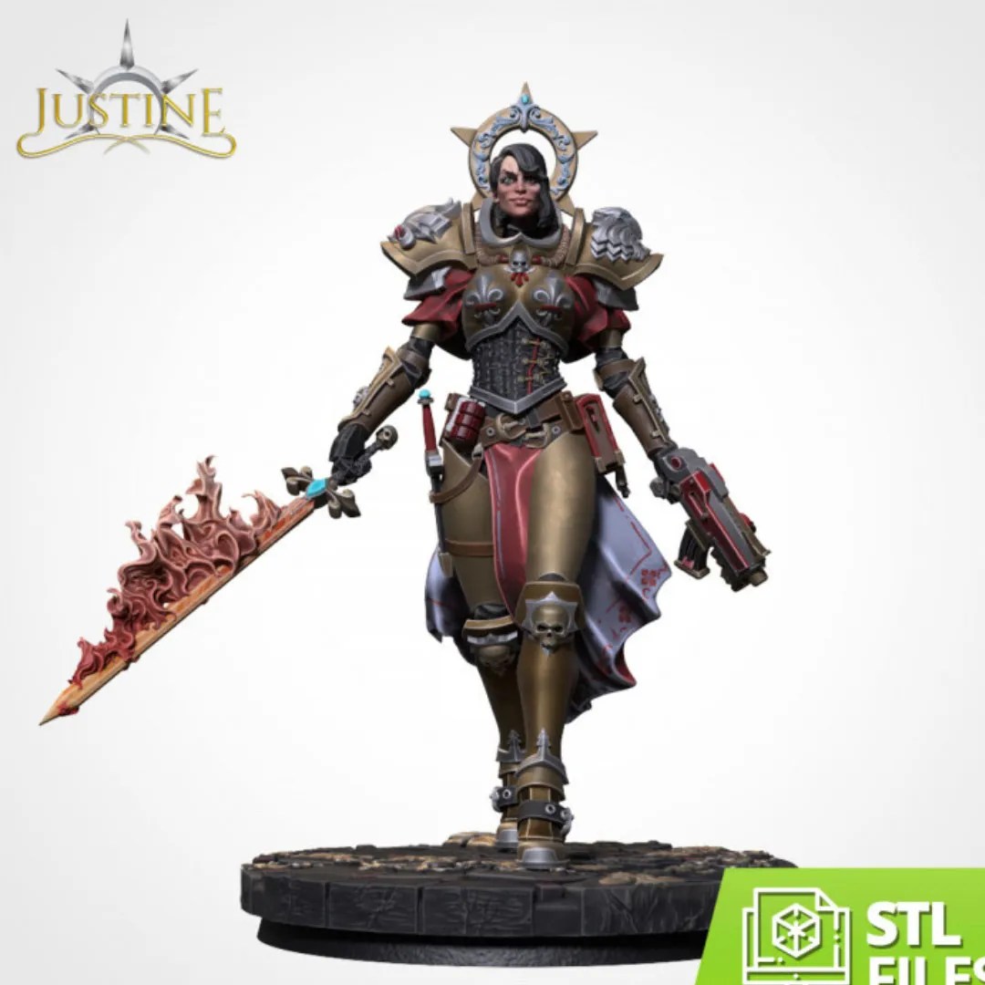 Justine-Warhammer-1 Justine – Zealous Warrior of Faith - 40K Warhammer - Image 1