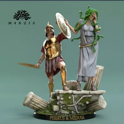 Medusa – Cursed Priestess of Athena Base Diorama