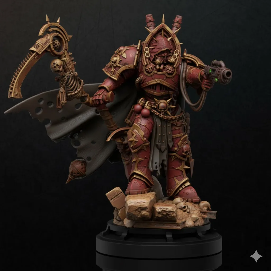 Morty Death Lord COLOURED Mortarion – Death Lord (Primarch of the Death Guard) - 40K Warhammer - Image 1