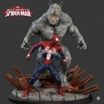 Rhino vs Spider-Man Base Diorama