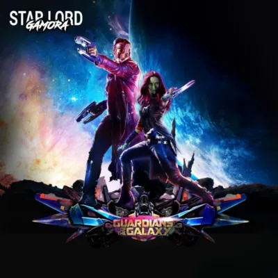 Star-Lord & Gamora - Guardians of the Galaxy - Marvel