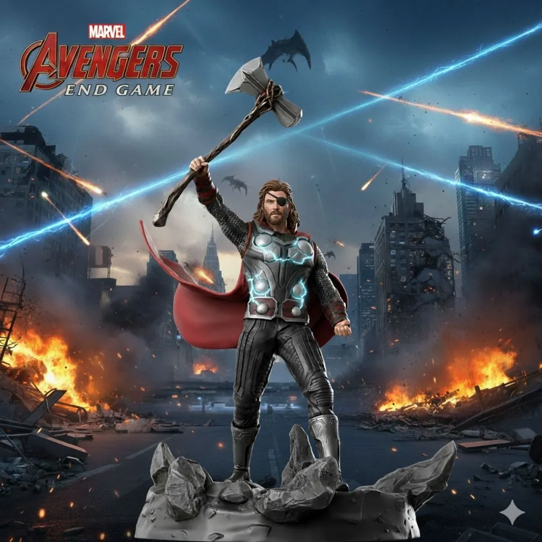 Thor with Stormbreaker - Avengers - Marvel - Mega Pack37 Thor - The Infinity War: Endgame - Avengers - Image 1